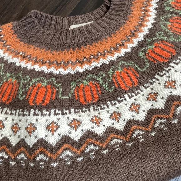 Kiel James Patrick Fall Pumpkin Halloween Sweater XS TikTok - Picture 1 of 4